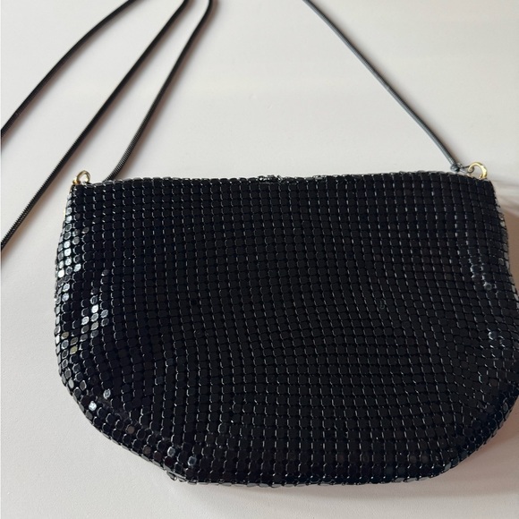 Elegant Vintage 80’s Black and Gold Bow Sequin Shoulder Bag - Picture 5 of 7